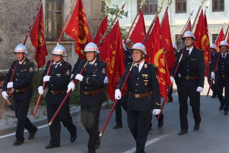 100 letnica PGD Begunje  gasilska parada 08 Foto Ljubo Vukelič